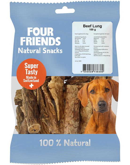 FourFriends Dog Beef Lung 100g x8