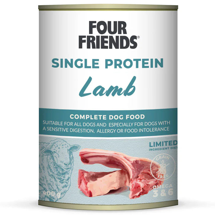 FourFriends Dog Lamb 400g Burk x6