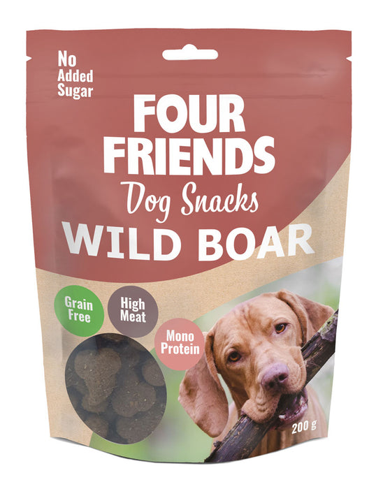 FourFriends Dog Snacks Wild Boar 200g x6